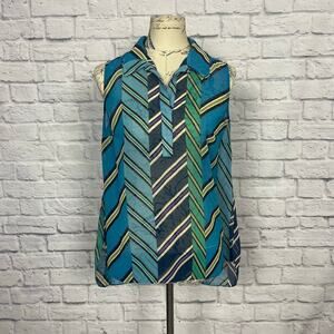 CAbi Printed Sheer Tank Style # 3780